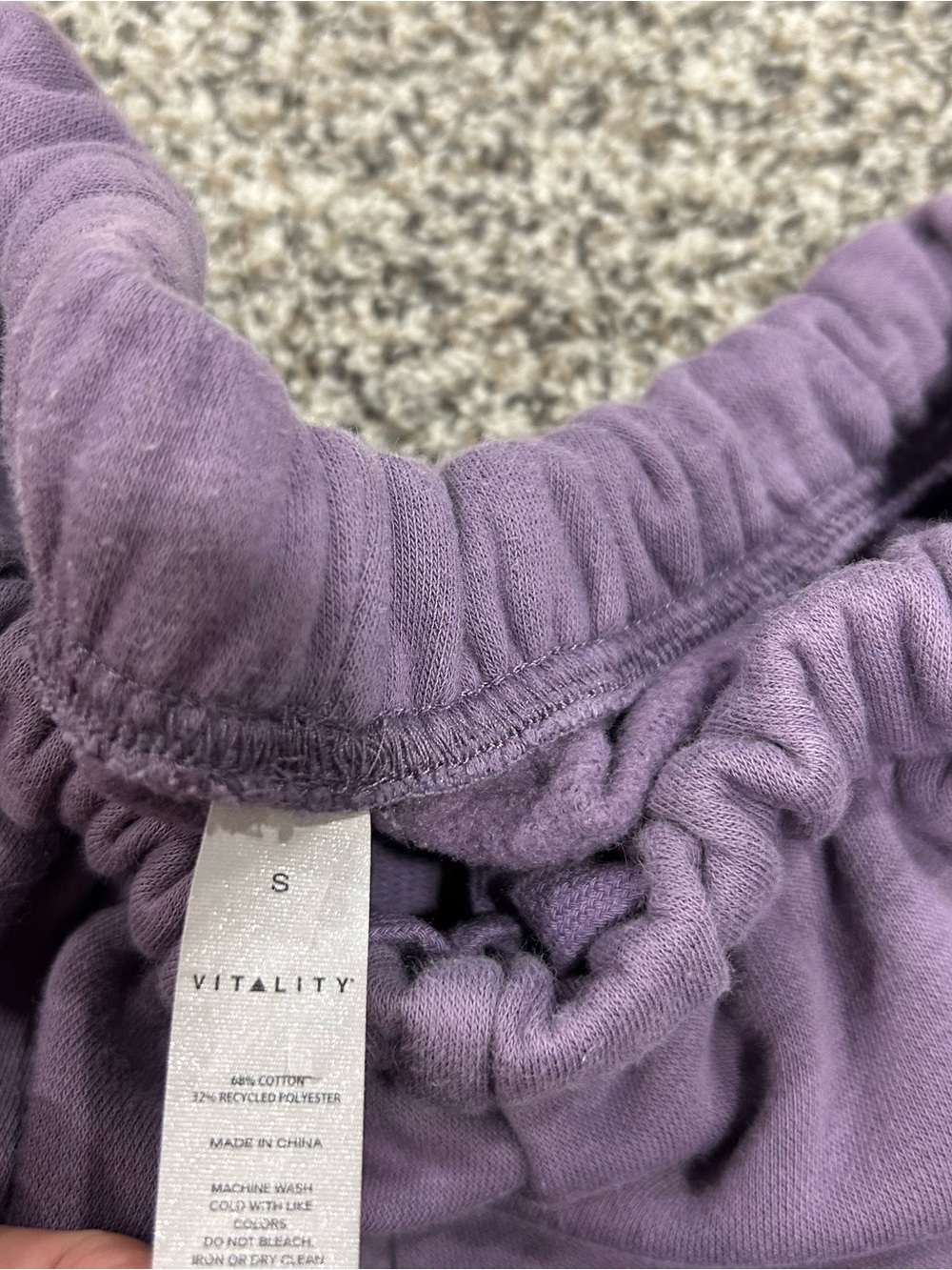 Vitality Balance Athletica Jogger Pants size Small Purple Drawstring Pull on - Picture 3 of 5